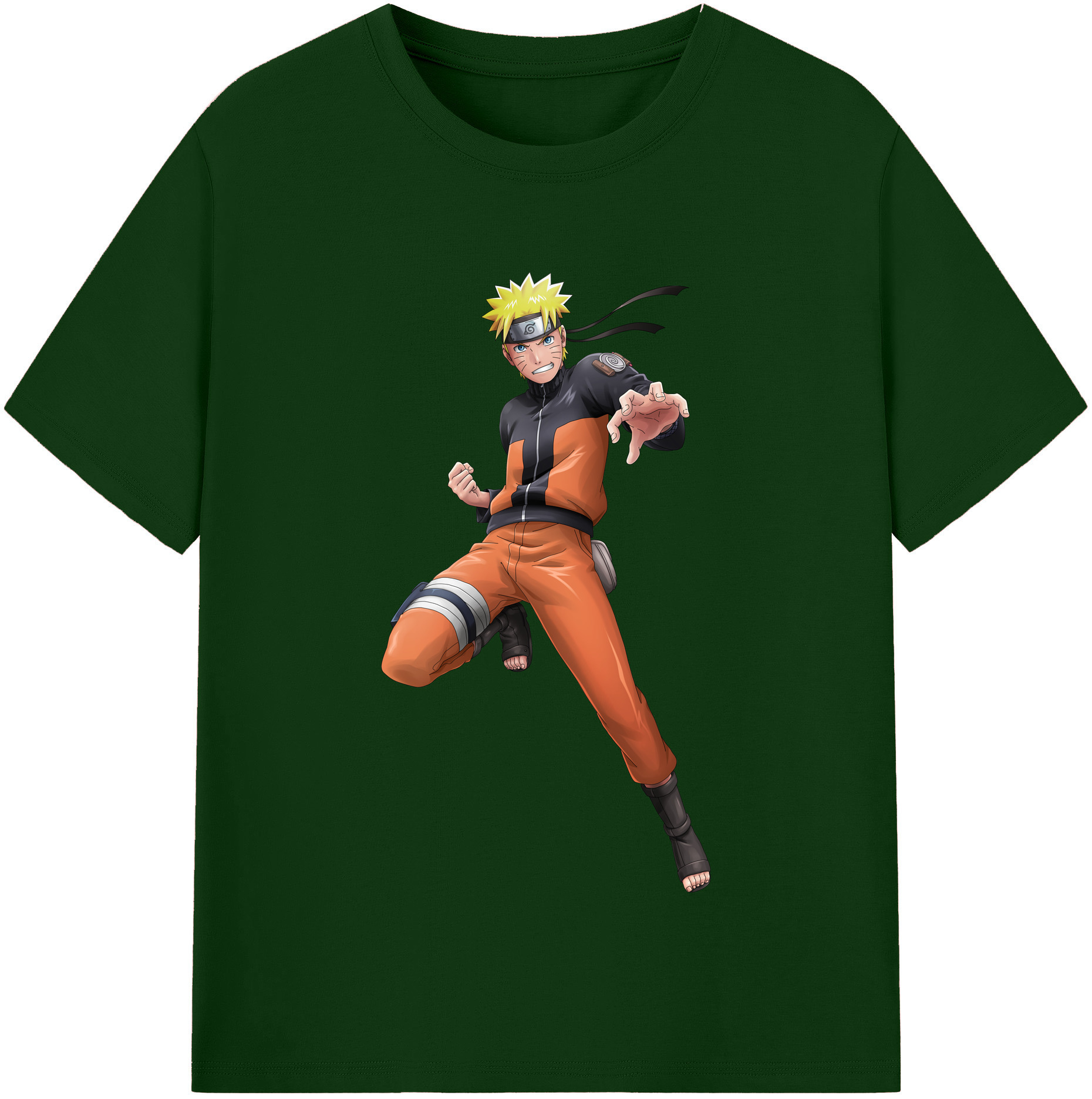 （画像用） NARUTO -ナルト- うずまき ナルト Uzumaki Naruto 綿100％半袖Tシャツ（フロントプリント）
